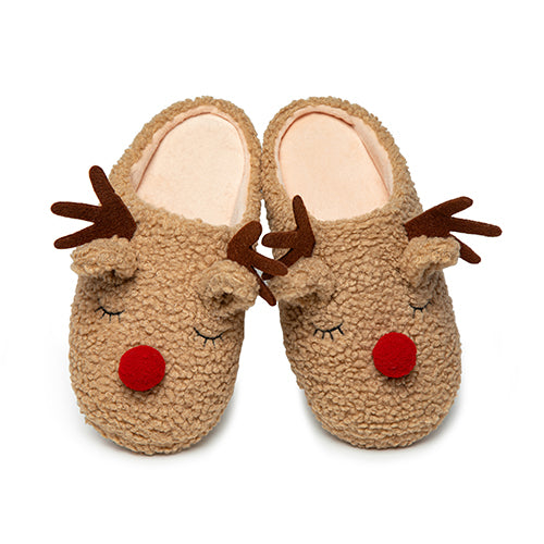 Cheistmas Reindeer Style Cotton Slippers
