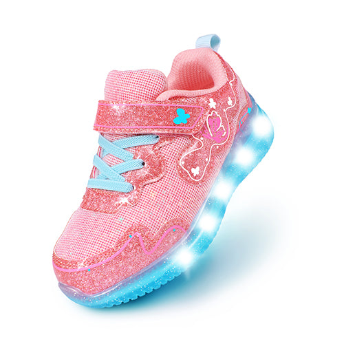 Little Kid Light Up Shoes for Girls Walking Running Tennis Casual Fashion Sport