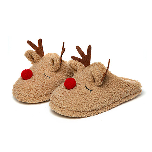 Cheistmas Reindeer  Style  Cotton Slippers